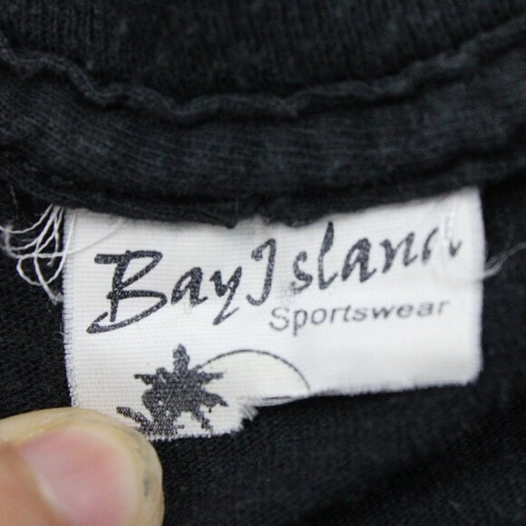 Vintage Bay Island Shirt Mens XL Black Black Veil Brids Graphic Emo Music Band - Picture 6 of 9